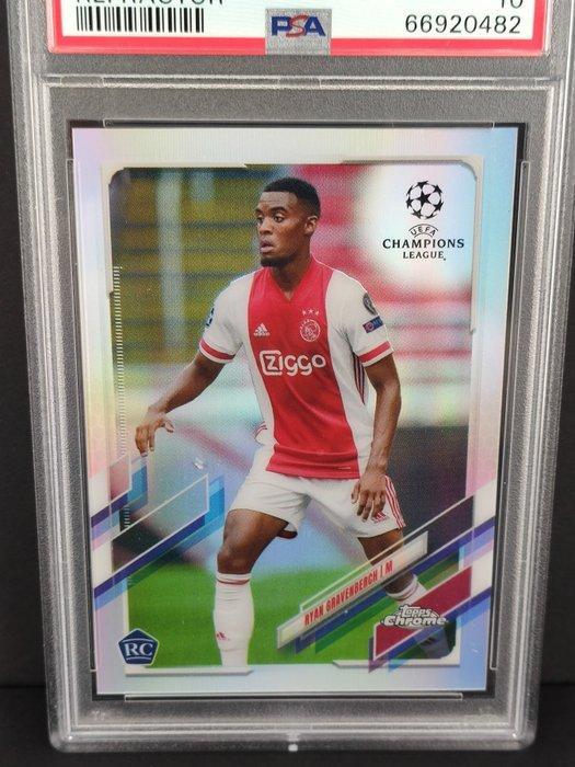 2020 Topps Chrome UCL Ryan Gravenberch #98 Rookie-kaart,, Verzamelen, Stickers