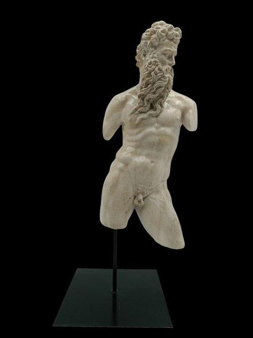 sculptuur, Torso di Poseidone - 48 cm - marmerstof - 1980, Antiek en Kunst, Antiek | Keramiek en Aardewerk