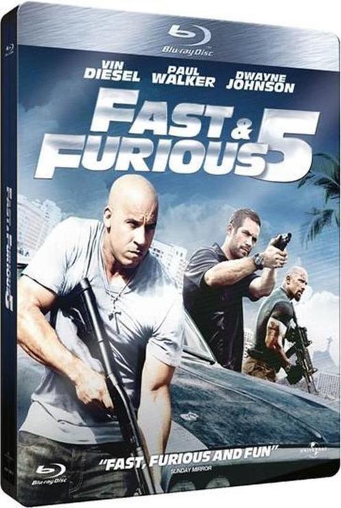Fast & Furious 5 steelbook (blu-ray tweedehands film), CD & DVD, Blu-ray, Enlèvement ou Envoi