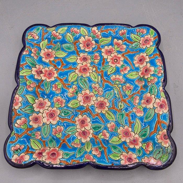 emaux de longwy - Schotel - Aardewerk, Antiek en Kunst, Kunst | Designobjecten