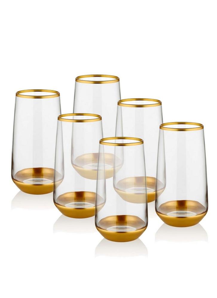 Set van 6 glazen Karie | Hermia, Huis en Inrichting, Keuken | Servies, Nieuw, Glas, Verzenden