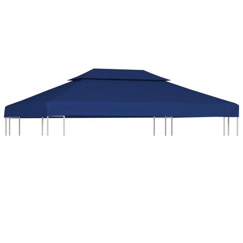vidaXL Prieeldak 2-laags 4x3m 310 g/m² blauw, Tuin en Terras, Partytenten, Nieuw, Verzenden