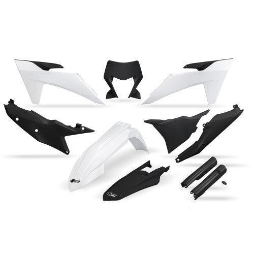 UFO plastic kit Zwart/Wit ( Full kit ) KTM EXC/EXC-F 250/300, Motoren, Onderdelen | Overige, Verzenden
