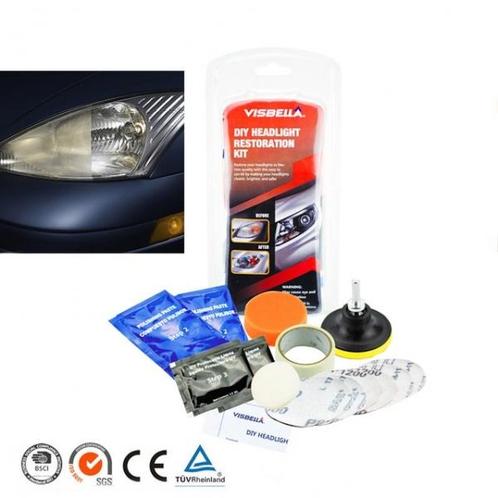 Koplamp polijst set (Restauratie materialen, RESTAURATIE), Auto diversen, Autogereedschap, Nieuw, Verzenden
