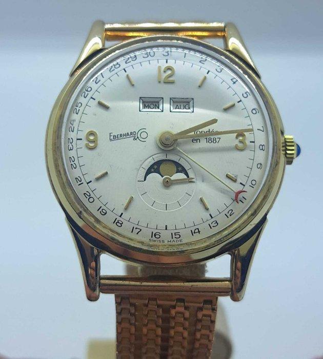 Eberhard & Co. - Triplo Calendario e Fasi Lunari - 36016 -, Handtassen en Accessoires, Horloges | Heren
