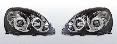 Koplampen Angel Eyes | Toyota Yaris 1999-2003 | zwart, Auto-onderdelen, Verlichting, Nieuw, Toyota, Verzenden