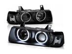 CCFL Angel Eyes Black koplamp units geschikt voor BMW E36, Auto-onderdelen, Verlichting, Verzenden, Nieuw, BMW