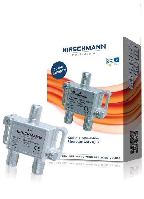 Hirschmann - VFC 2104 - Verdeelelement tweevoudig met F-a..., Huis en Inrichting, Woonaccessoires | Overige, Nieuw, Verzenden