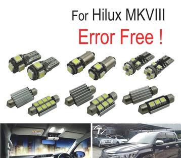 KIT 5 AMPOULES LED INTÉRIEUR POUR TOYOTA HILUX MK8 MKVIII 15, Verzenden
