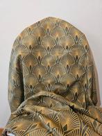 300x280 cm! Stof groen vervaagd met motief Art Déco goud,, Antiek en Kunst