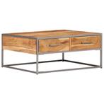 vidaXL Salontafel 75x75x35 cm massief acaciahout, Huis en Inrichting, Tafels | Salontafels, Verzenden, Nieuw