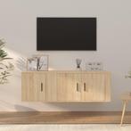 vidaXL 2-delige Tv-meubelset bewerkt hout sonoma, Huis en Inrichting, Verzenden, Nieuw