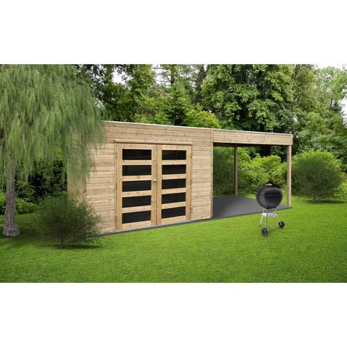 Tuinhuis in hout - cube salerno geimpregneerd 2988 + 2870 x, Tuin en Terras, Tuinhuizen, Nieuw