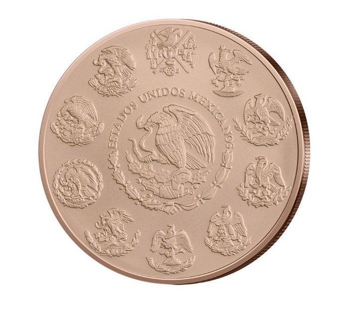 Mexico. 1 Onza 2024 Libertad - Rotgold Plated, 1 Oz (.999), Postzegels en Munten, Munten | Europa | Niet-Euromunten