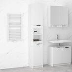vidaXL Armoire de salle de bain Blanc brillant 32x34x188,5 c