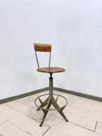 Kruk - Hout, Metaal - Industriale-regolabile, Antiek en Kunst