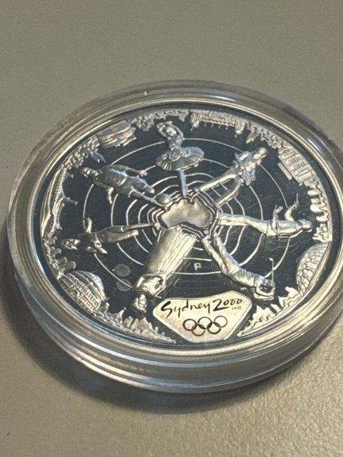 Australië. 5 Dollars 2000 Olympia Sydney, 1 Oz (.999) mit, Postzegels en Munten, Munten | Europa | Niet-Euromunten