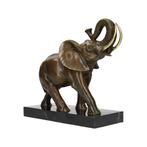 Beeldje - Olifant - Brons, Marmer, Antiek en Kunst