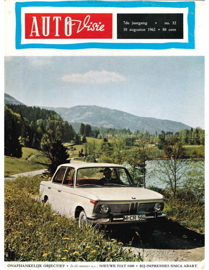 1962 AUTOVISIE MAGAZINE 32 NEDERLANDS, Livres, Autos | Brochures & Magazines