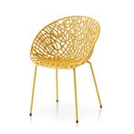 TM Modern Design Plastic Stoel geel, Verzenden, Nieuw