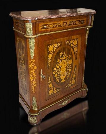 Servante - Credenza - Brons, Marmer, Marquetterie van