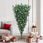 vidaXL Ondersteboven Kunst Kerstboom met Ballenset Groen 180, Diversen, Kerst, Verzenden, Nieuw