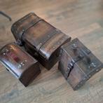 Cercueil (3) - bois, cuir, cuivre