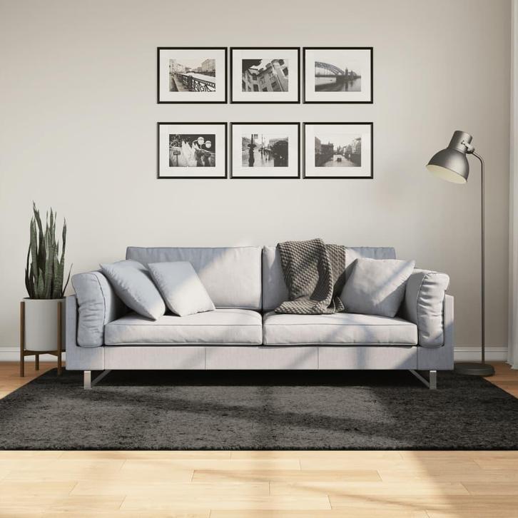 vidaXL Vloerkleed ISTAN hoogpolig glanzend 140x200 cm, Huis en Inrichting, Stoffering | Tapijten en Vloerkleden, Nieuw, Verzenden