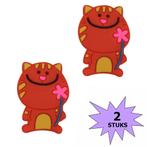 Fako Bijoux® - Tennisdemper - Poes - Rood - 2 Stuks, Sport en Fitness, Verzenden, Nieuw