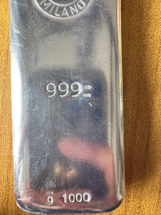 1 kilogram - Zilver .999 - Mario Villa Milano - Verzegeld en, Postzegels en Munten, Edelmetalen en Baren