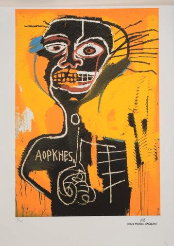 Jean-Michel Basquiat Offset Lithografie 50x70 Gecertificeerd beschikbaar voor biedingen