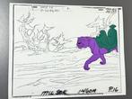 Filmation - Cel danimation original de Panthor, avec fond, Nieuw in verpakking