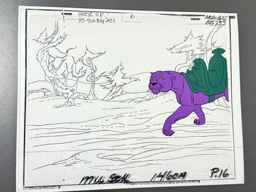 Filmation - Cel danimation original de Panthor, avec fond, Cd's en Dvd's, Dvd's | Tekenfilms en Animatie