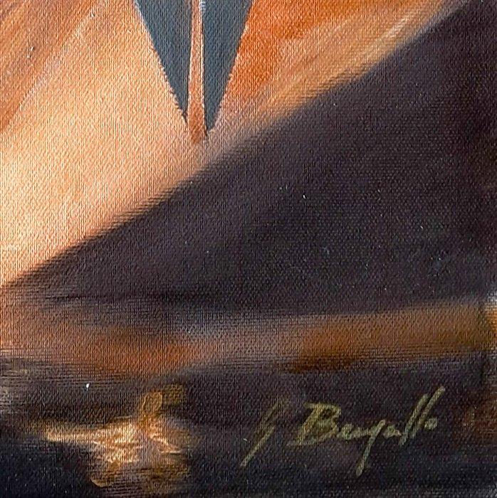 Giorgio Bergallo - NUVOLE E RAGGI, Antiek en Kunst, Kunst | Schilderijen | Modern