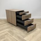 Tweedehands ladeblok vv 4 lades (hxbxd) 60x43x77 cm, havanna, Huis en Inrichting, Kasten | Ladekasten, Gebruikt
