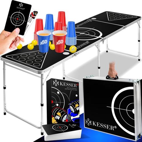 KESSER® Beerpong-Tafel / Beerpong - Set met Kaartspel Drinks, Kinderen en Baby's, Speelgoed | Overig, Verzenden