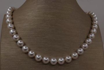 Collier Perles Akoya certifiées ALGT - 9,2x9,5 mm