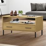vidaXL Salontafel met metalen poten OSLO 85x50x45 cm hout, Huis en Inrichting, Tafels | Salontafels, Verzenden, Nieuw