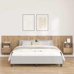 vidaXL Hoofdeinde Met Kast met lade 3 pcs Artisan Eiken, Huis en Inrichting, Verzenden, Nieuw