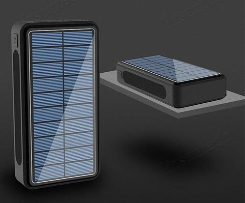 Powerbank power bank 50.000 mAh snellader oplader + zonnepan, Telecommunicatie, Mobiele telefoons | Batterijen en Accu's, Nieuw