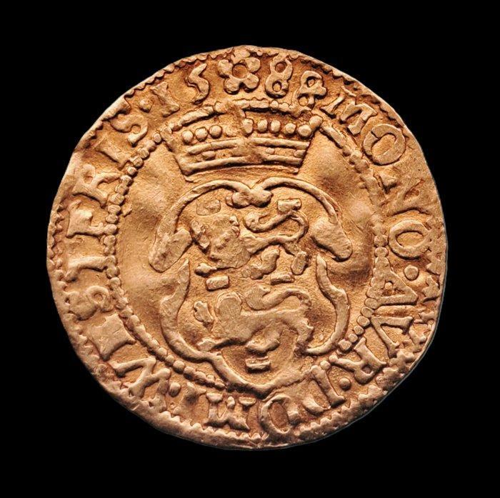 Nederland, West-Friesland Dukaat 1588, Postzegels en Munten, Munten | Nederland