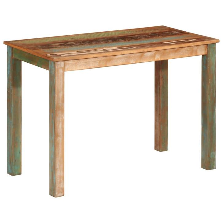 vidaXL Eettafel 110x55x76 cm gerecycled massief mangohout, Huis en Inrichting, Tafels | Eettafels, Nieuw, Verzenden