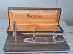 Waterman - Gentleman, plaqué or , plume en or 750 (moyenne), Collections, Stylos