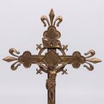Altaar kruis, 19e-eeuw - Brons - 1850-1900, Antiek en Kunst