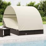 vidaXL Ligbed 2-persoons met rond dak 211x112x140 cm poly, Tuin en Terras, Ligbedden, Verzenden, Nieuw