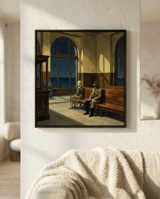 Le Yack - Platform 4 - Hand signed, Antiek en Kunst, Kunst | Designobjecten