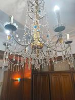 Kroonluchter - Hout, cristallen, goudverf - Lampadario