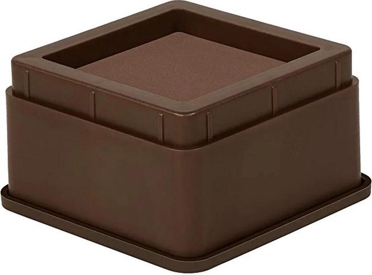Bedverhogers bruin / meubelverhogers 5 cm (stapelbaar tot 20, Diversen, Verpleegmiddelen, Ophalen of Verzenden