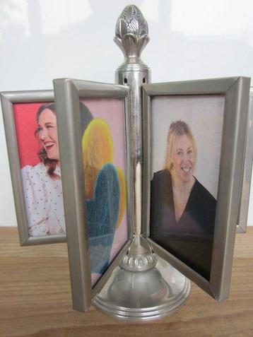 Elegant draaibare fotocarrousel - Fotolijst - Verzilverd - beschikbaar voor biedingen