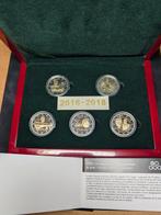 Luxembourg. 2 Euro 2016/2018 (5 coins) Proof, Postzegels en Munten